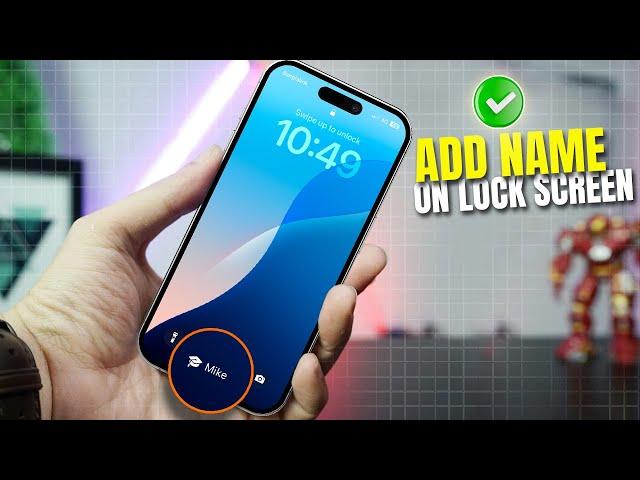 How to Add Your Name on Your iPhone Lock Screen With IOS 18 | Show Your Name on Lock Screen iPhone