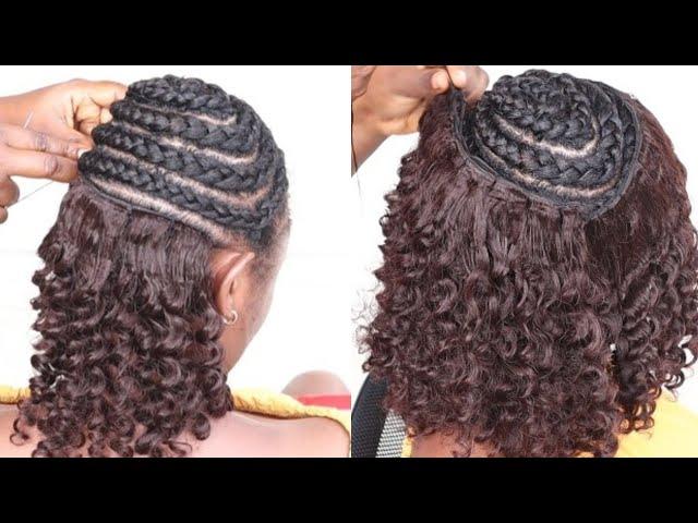 wow No Closure No Leave Out No Glue Sis/Easy Sew In Tutorial Without Closure/Step By Step