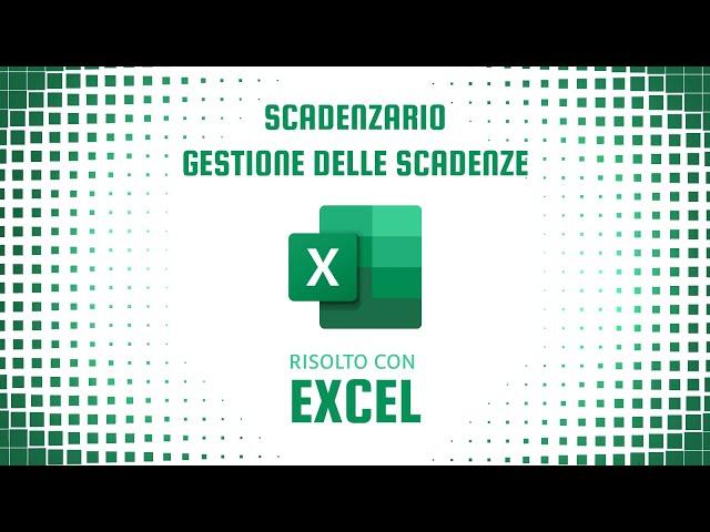 Creare uno scadenzario Excel con indicatori visivi