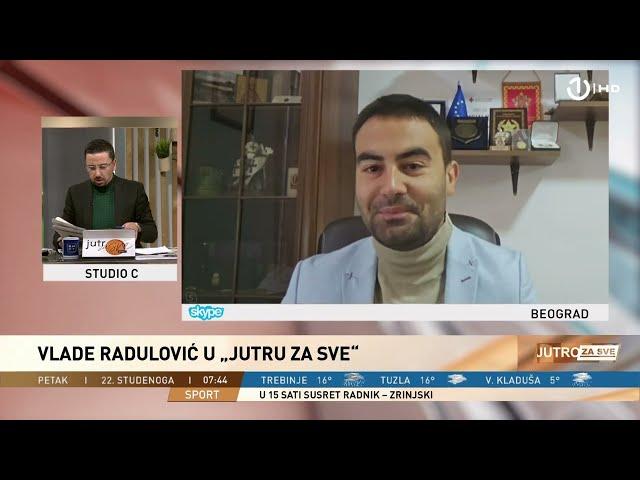 Vlade Radulović, vojni analitičar u Jutru za sve BHRT-a