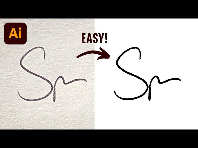 Illustrator Tutorial - How to Vectorize a Signature