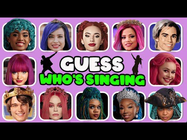 Guess Who's SINGING  Descendants: The Rise of Red ️ Red, Mal, Chloe, Uliana, Evie, Carlos, Jay...