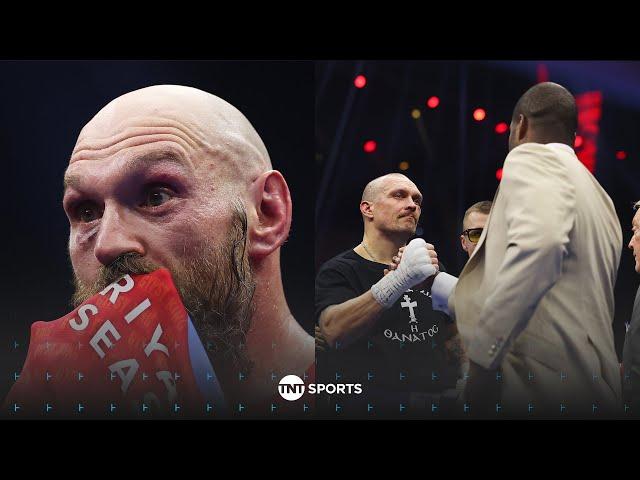 TYSON FURY LEFT THE RING!  Fury was not happy after Dubois stormed the ring #UsykFury2 