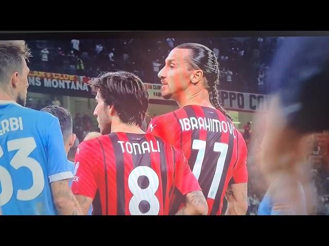 Zlatan ibrahimovich fights Maurizio Sarri