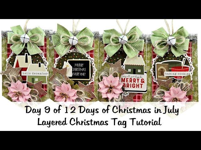 Layered Christmas Tags From Scrapbook Paper