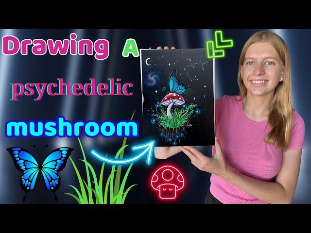 How to Draw a Psychedelic Mushroom