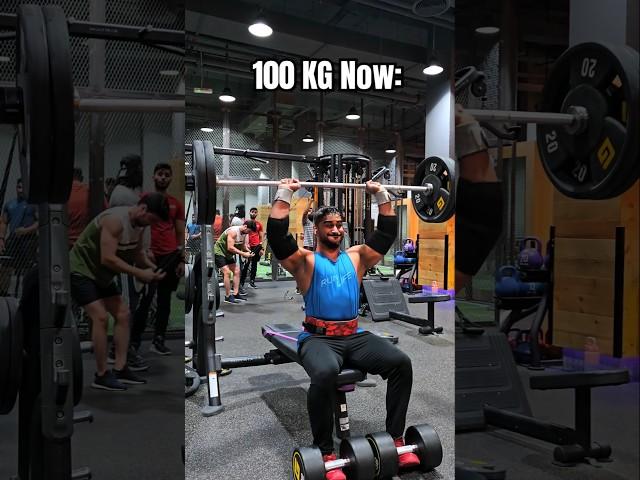 100 KG Bench Press Natural Transformation!