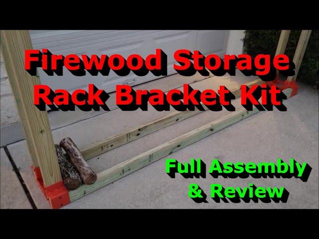 Firewood Storage Rack Bracket Kit - Full Assembly & Review