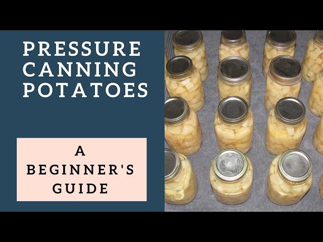 pressure canning potatoes step by step video for beginners