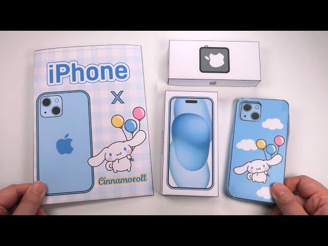 [ Paper Diy ] Sanrio Cinnamoroll iphone15 Blind Bag ASMR