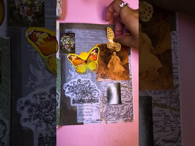 Junk Journal With Me  Pink Pixie Diary #junkjournal #journaling #shorts