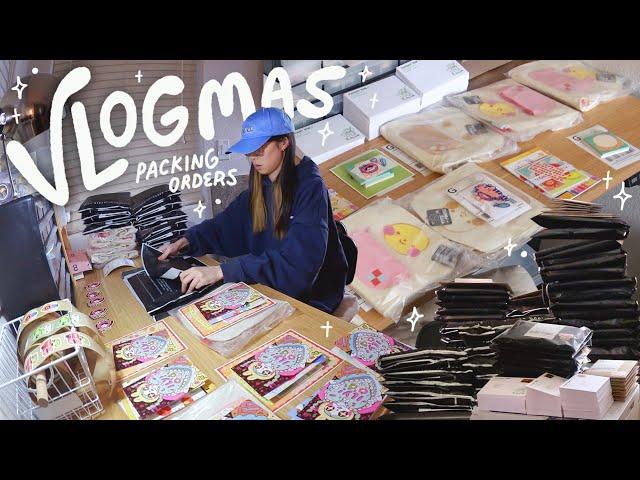 A Week Running My Small Business  Vlogmas #1, packing sale orders, new cat tree, decoden