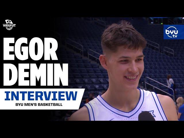 Egor Demin recaps his Incredible Dunk to end the First Half