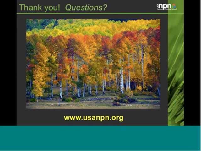 Webinar: Phenology for wildlife conservation and climate change adaptation