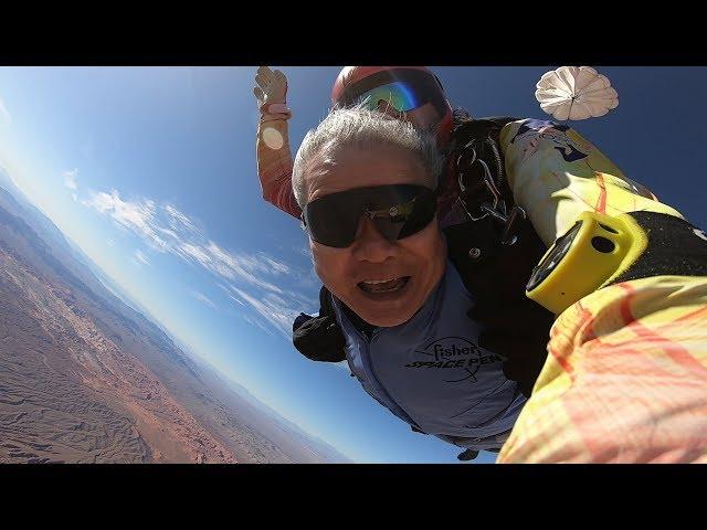 TaeShin Kwon-Tandem Skydive in Las Vegas at Skydive Fyrosity