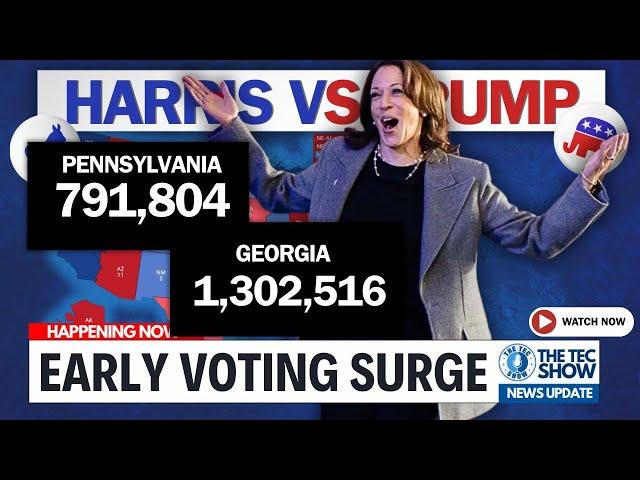 GOOD EARLY VOTING RESULTS!! VOTING LANDSLIDE: Harris vs Trump 2024 Election Update