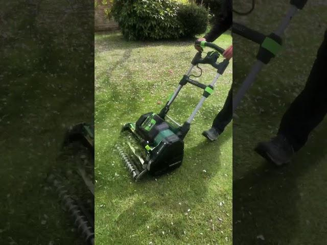 Our grooved roller is a must have this spring #allettmowers #lawncare #lawn