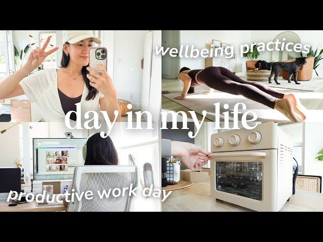 ‍️ Day in My Life | Peaceful Morning, Wellbeing Practices, Therapy, & Productive Work Day