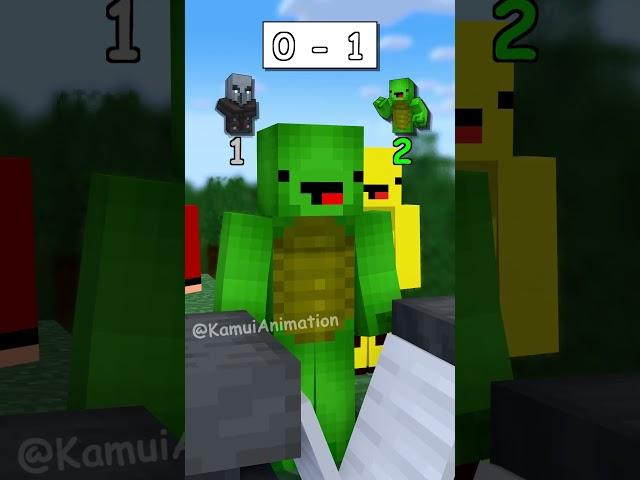 MAIZEN Team vs Illager Team - MAIZEN Minecraft Animation #shorts
