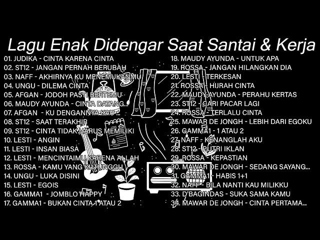 Lagu Enak Didengar Saat Santai & Kerja & Tidur  Lagu Pop Indonesia Terpopuler 2024