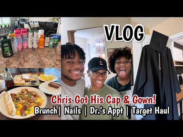 VLOG | BRUNCH | NEW NAILS | DR.’S APPT | I’VE BEEN SICK | CHRIS GOT HIS CAP & GOWN! | TARGET HAUL