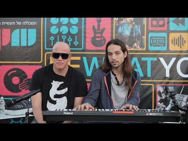 אינפקטד מאשרום INFECTED MUSHROOM בסדנת יצירת מוזיקה אלקטרונית במכללת  BPM
