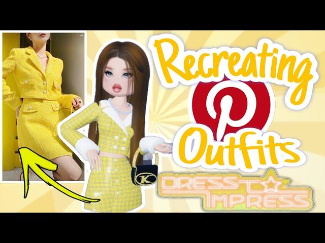 Using Only PINTREST OUTFITS in Dress To Impress