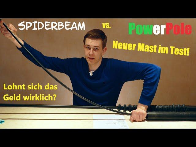 Neue GFK-Masten aus Italien im Vergleich mit Spiderbeam HD-Mast