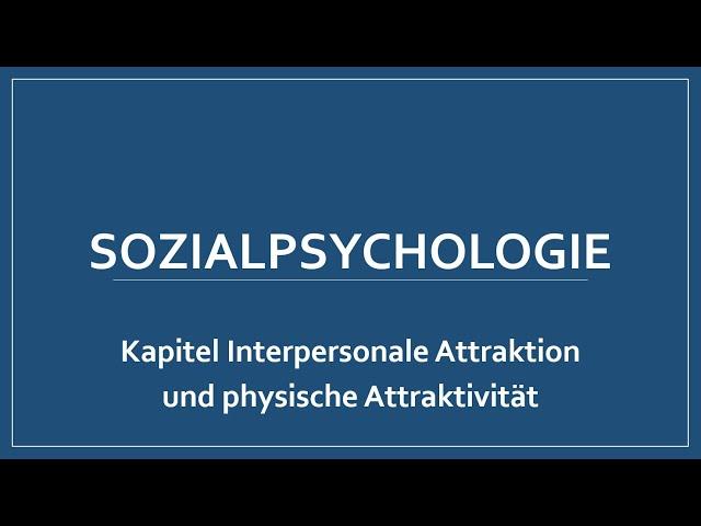 05 - Interpersonale Atraktion