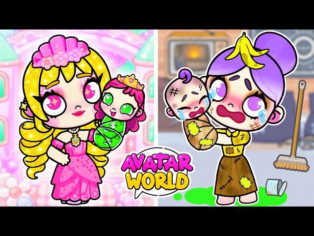 POOR Babysitter vs RICH Babysitter in AVATAR WORLD | Toca Life World