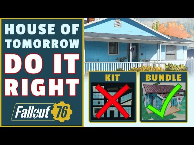 House of Tomorrow C.A.M.P. Bundle // The Cleanest Build Yet // Fallout 76