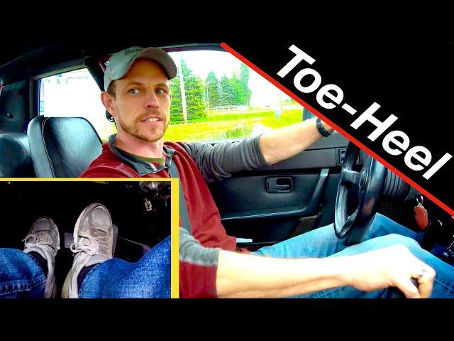 Racing driver Toe Heel downshift | stick shift tips for everyday driving