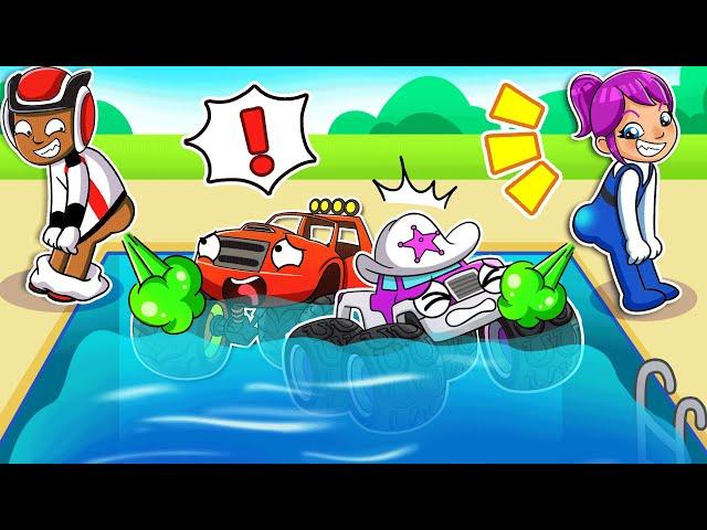 Gabby's Splashy Pool Day Full? - Blaze and the Monster Machines Animation