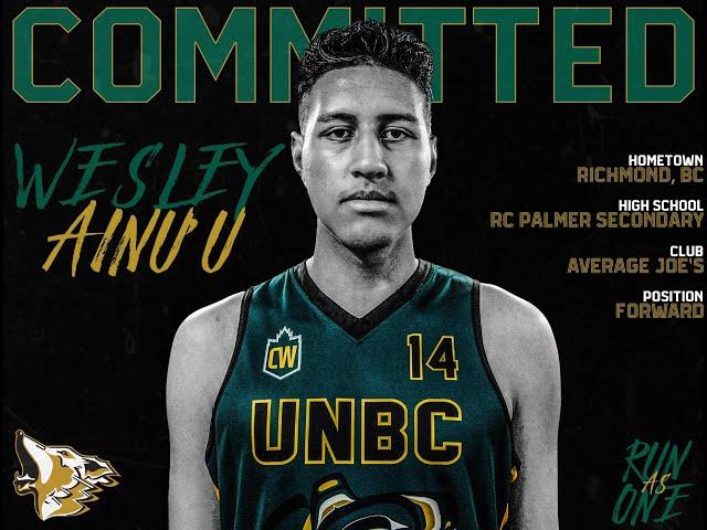 Wesley Ainu'u Commitment - UNBC Basketball