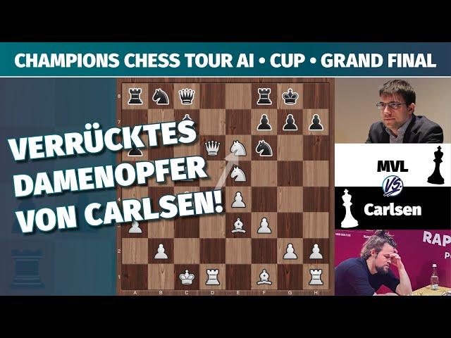 Kann Magnus Carlsen mit Dame weniger gewinnen? Carlsen-MVL, AI Cup Finale