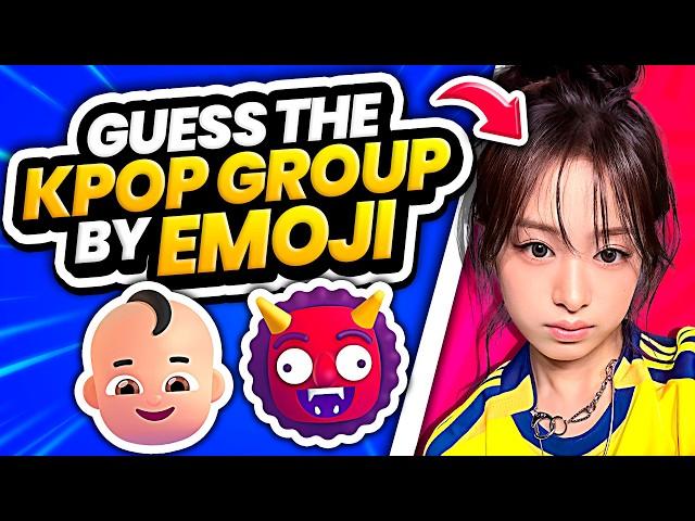 GUESS THE KPOP GROUP BY EMOJI ⭐️ | KPOP QUIZ 2025