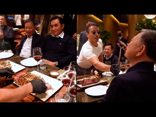 Vietnam Public Security Minister To Lam feasts at upscale London restaurant