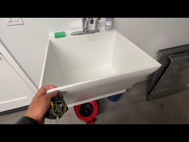 Mustee 17W Utilatub Laundry Tub Wall Mount