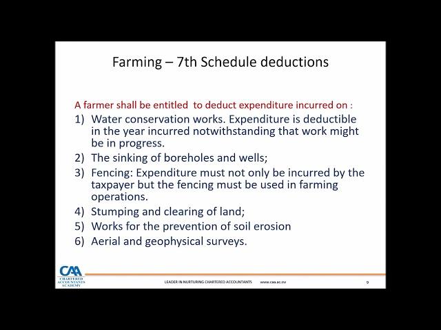 Taxation of Farmers