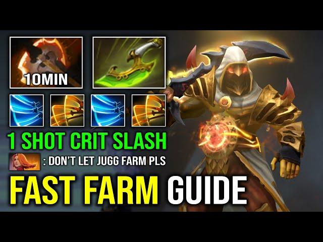 How to Fast Farm Juggernaut in 7.37c with 10Min Battlefury 1 Shot Crit Slash Hard Carry Dota 2