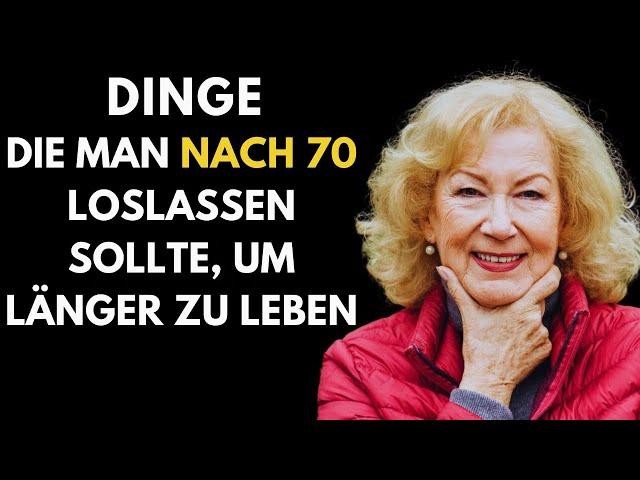 Dinge, die man nach 70 loslassen sollte, um länger zu leben