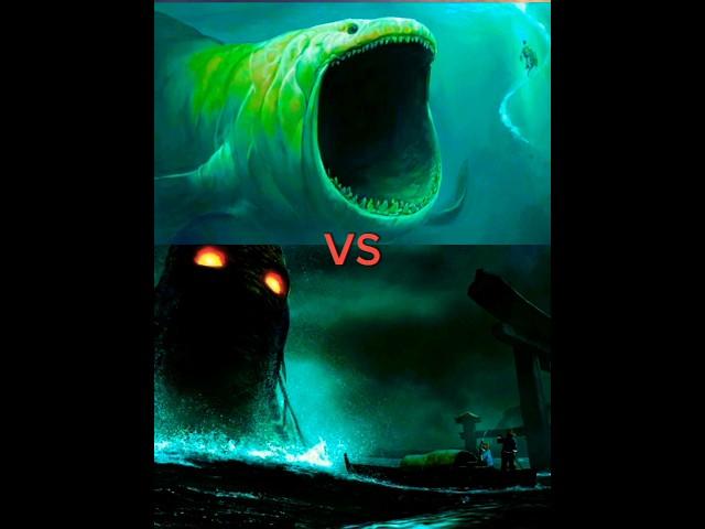 The Bloop Vs mega sea eater ,umibozu,jormungandr