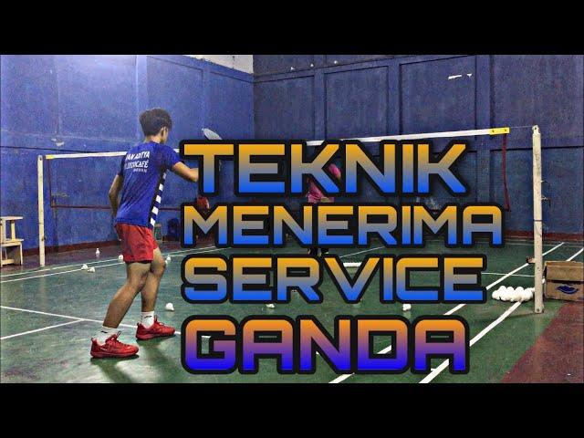 DOUBLES RETURN OF SERVE BADMINTON!!BELAJAR BADMINTON MAKIN MUDAH