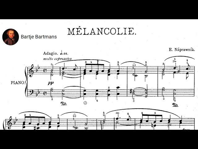 Eduard Nápravník - Mélancolie, Op. 48, No. 3 (1888) arr. for Piano Trio