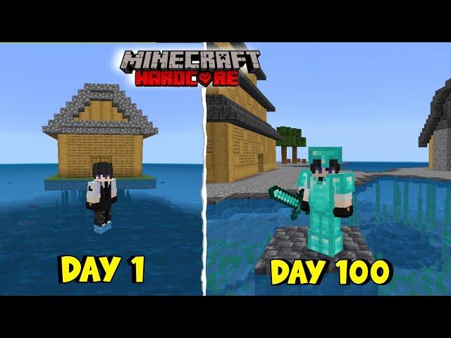 I Survive 100 Days On One House Only World in Minecraft (Hindi) 