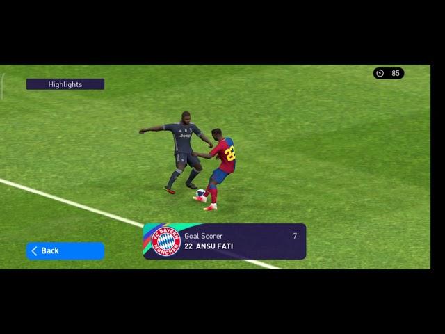 Nutmeg + finesse ( ansu fati)#Mackie Pes HD #9algames #pes #pes2021 #pesmobile