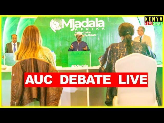 LIVE AUC DEBATE - Raila Odinga vs Mahmoud Ali Youssouf vs Richard Jandriamandrato