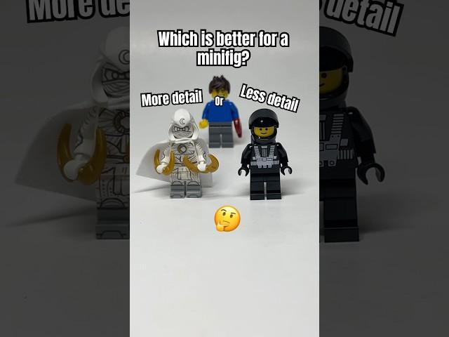 Which is better for a #Lego #Minifigure : simplicity, or detail? #legomarvel #marvel #starwars #afol