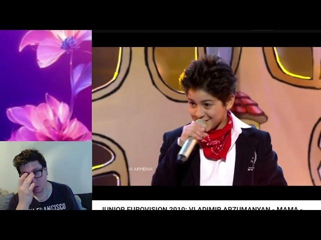 Reacting To: VLADIMIR ARZUMANYAN - MAMA - ARMENIA  JESC 2010 WINNER (20/21) #reaction