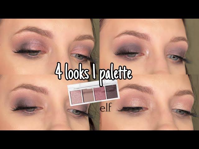 Elf Cosmetics Rose Water Bite Size Eyeshadow Palette | 4 looks 1 palette